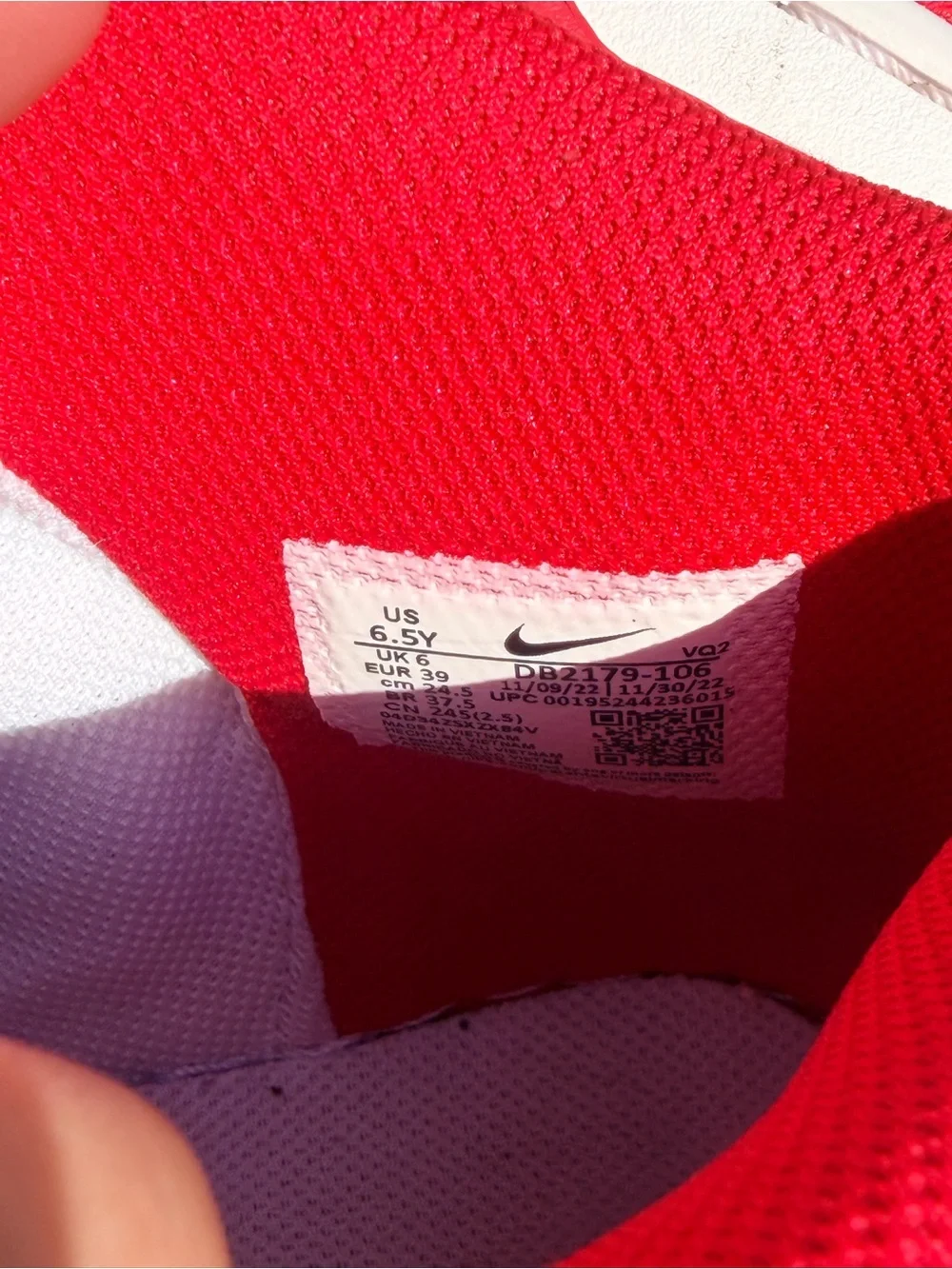 Nike high dunks Kids Red & White